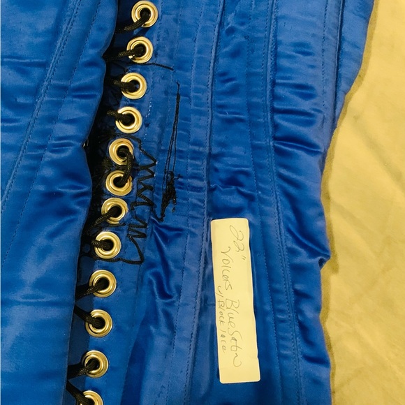 Blue Lace-Up Corset - Picture 3 of 3